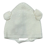 Wedoble Cappello tinta unita con Orecchie Panna per Neonata I230307B PANNA WEDOBLE 