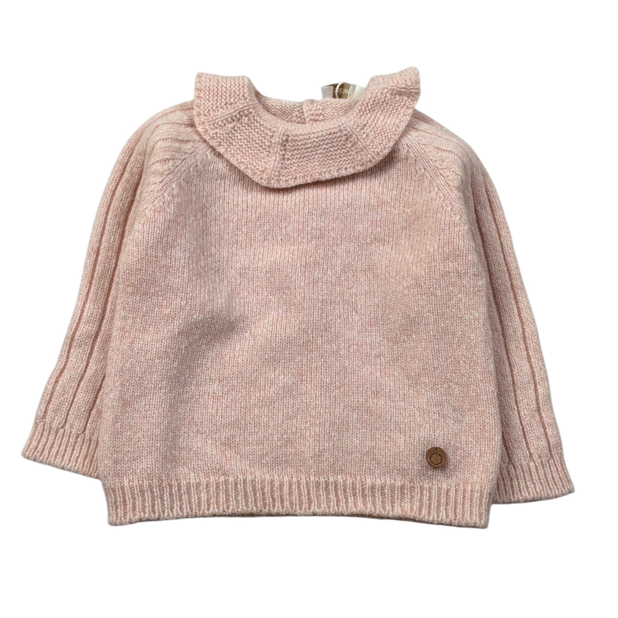 Wedoble Maglia tinta unita con Colletto Rosa per Neonata I2504301B ROSA WEDOBLE 