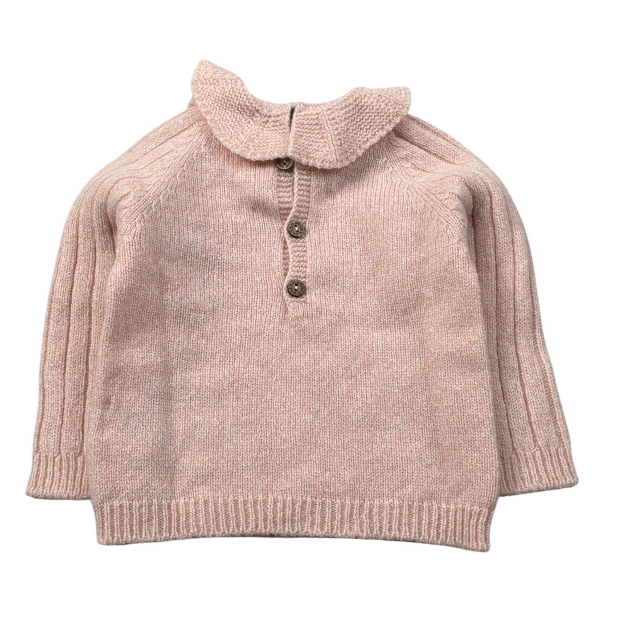 Wedoble Maglia tinta unita con Colletto Rosa per Neonata I2504301B ROSA WEDOBLE 