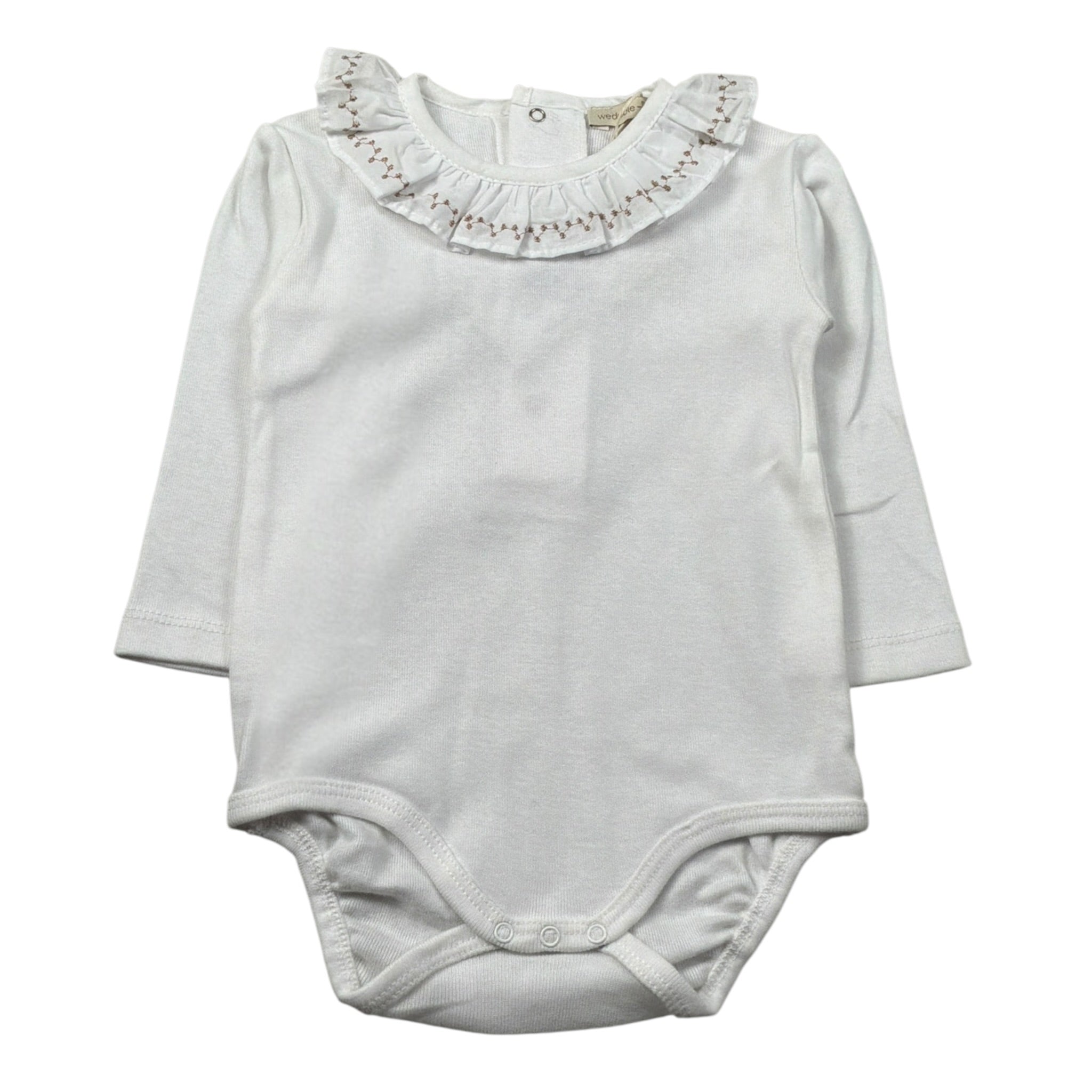 Wedoble Body Manica Lunga tinta unita Bianco per Neonata I2517616D BIANCO WEDOBLE 