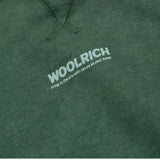 Woolrich Felpa Girocollo tinta unita con Stampa Verde per Bambino CFWKSW2004 VERDE WOOLRICH 