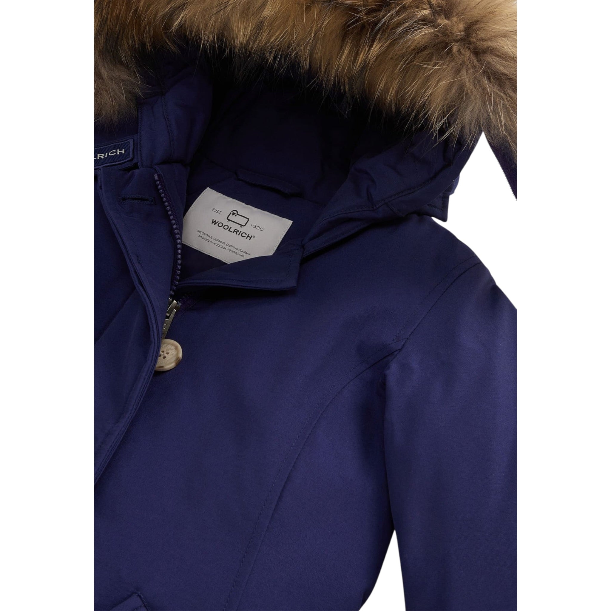 Woolrich Giubbino tinta unita con Bottoni Blu per Bambino WKOU02211 BLU WOOLRICH 