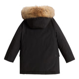 Woolrich Giubbino tinta unita con Bottoni Nero per Bambino WKOU0221 NERO WOOLRICH 
