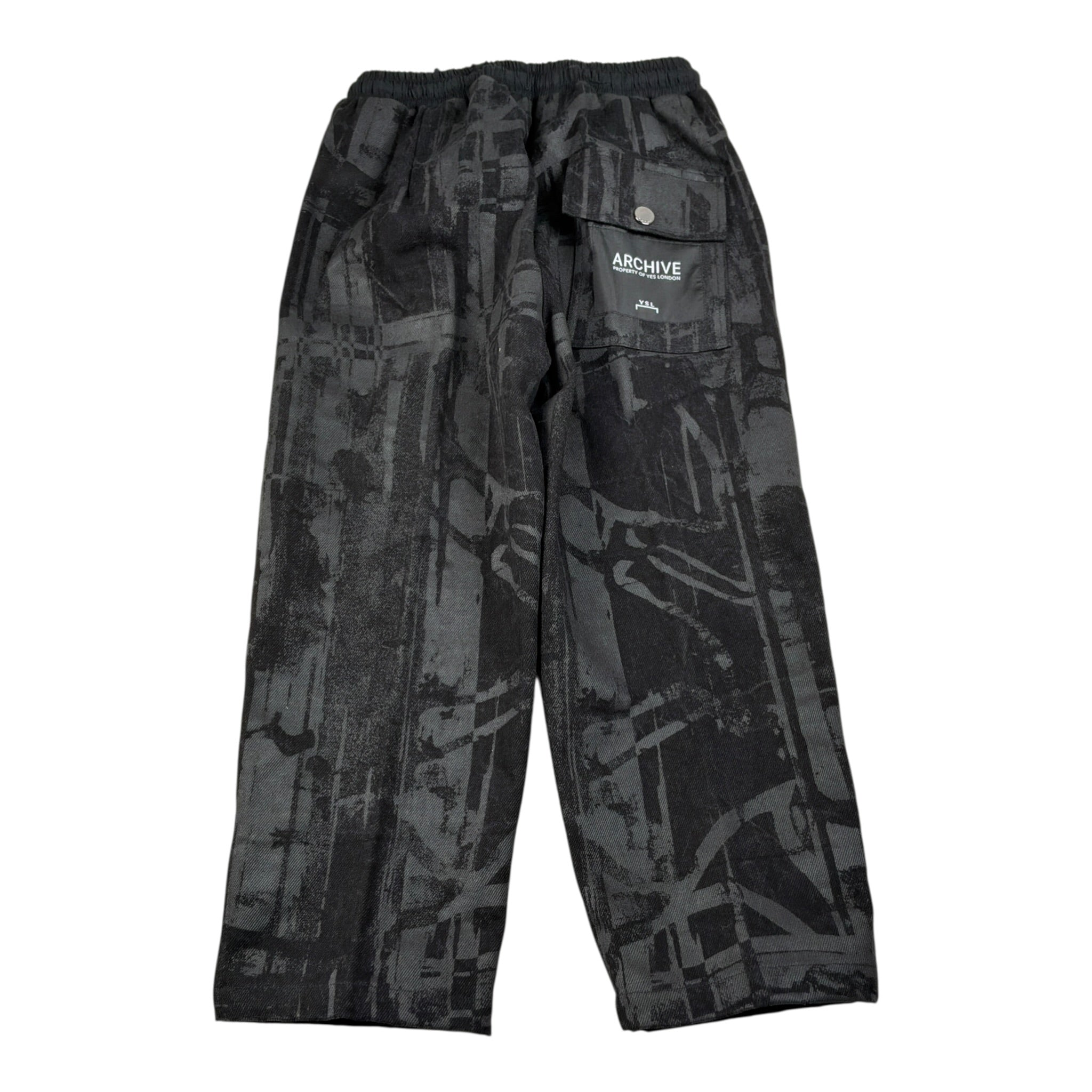 Yes London Pantalone tinta unita con Elastico In Vita Nero per Bambino EIIEIEI NERO YES LONDON 
