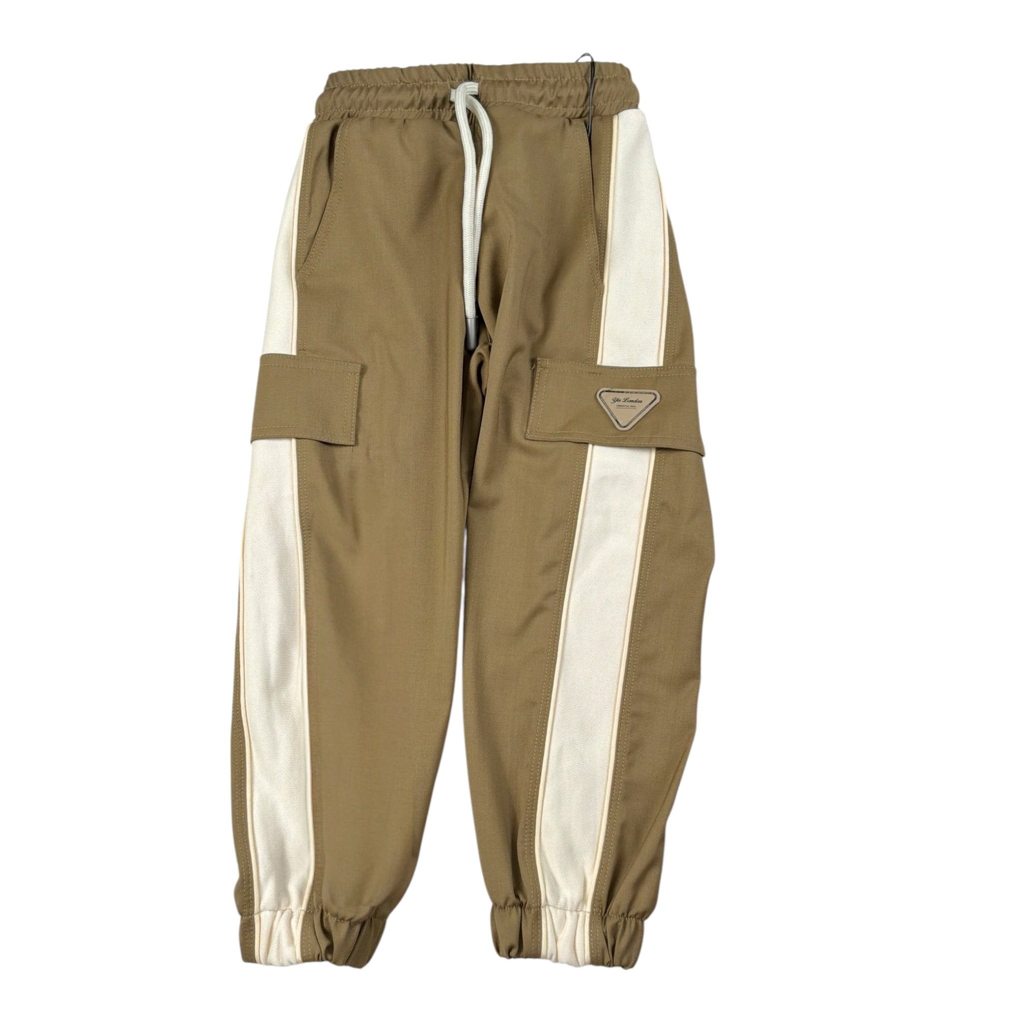 Yes London Pantalone tinta unita con Profili In Contrasto Cammello per Neonato JR3097N CAMMELLO YES LONDON 