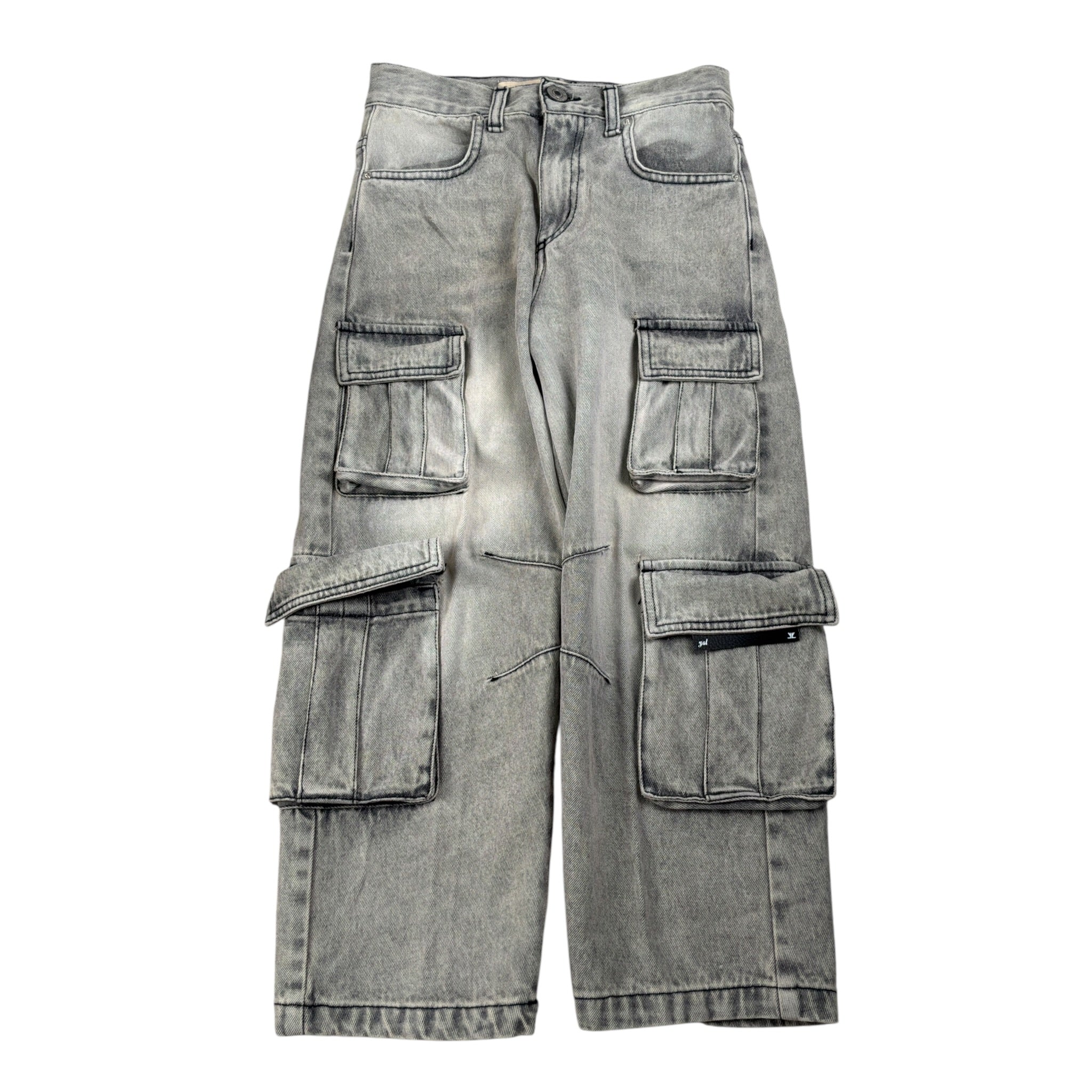 Yes London Jeans tinta unita con Tasconi Grigio per Bambino RPPRPR GRIGIO YES LONDON 