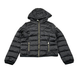 Yes Zee Giubbino tinta unita con Cappuccio Nero per Bambina 3021 NERO YES ZEE 