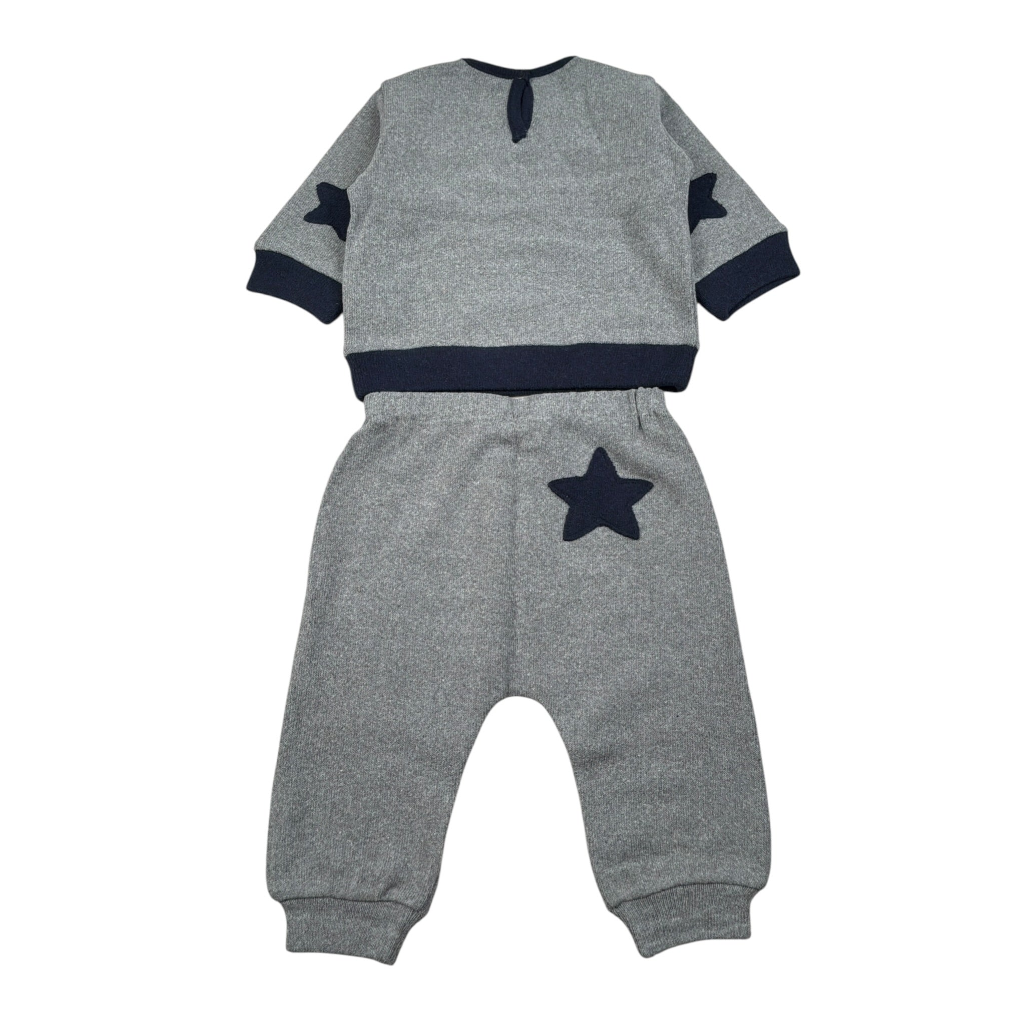 Zhoe & Tobiah Completo 2 Pezzi Maglia-Pantalone tinta unita Grigio per Neonato KKT348 GRIGIO ZHOE & TOBIAH 