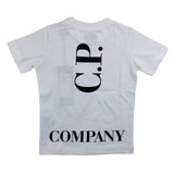 C.P. Company T-Shirt Girocollo Tinta Unita Con Stampa Logo