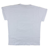 Miss Blumarine T-Shirt Girocollo Tinta Unita Con Stampa Logo