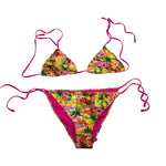 4Giveness Costume 2 Pezzi Triangolo-Slip per Bambina 125GBWBK5252 GIALLO 4GIVENESS 