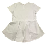 @Madilly T-Shirt Girocollo Tinta Unita per Bambino MALENA BIANCO @MADILLY 