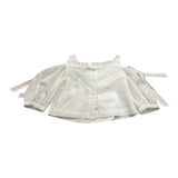 A' La Page Camicia Tinta Unita Modello Top per Bambina ANEMONE BIANCO A' LA PAGE 