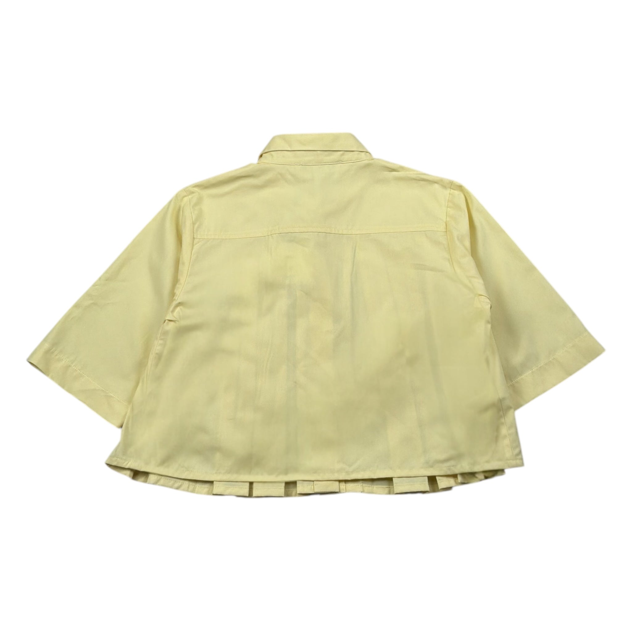 A' La Page Camicia Mezza Manica Tinta Unita per Bambina CILIEGIO GIALLO A' LA PAGE 