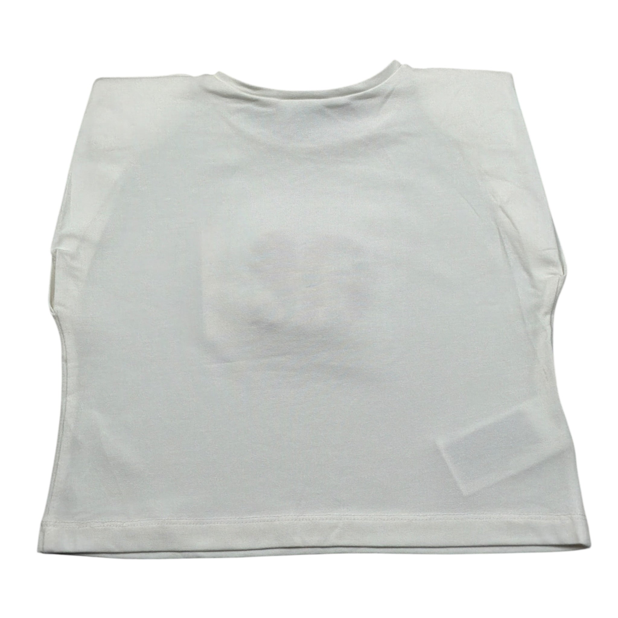 Abel & Lula T-Shirt Girocollo tinta unita con Stampa Panna per Bambina 5140 PANNA ABEL & LULA 