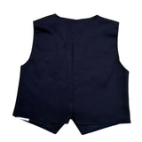Aletta Gilet Tinta Unita con Bottoni per Neonato M22041N BLU ALETTA 