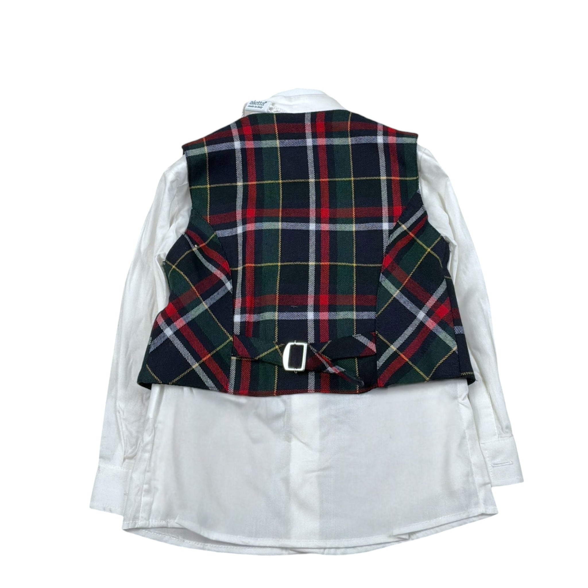 Aletta Completo 2 Pezzi Gilet-Camicia per Neonato M220422 BIANCO ALETTA 