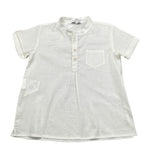 Aletta Camicia Mezza Manica Tinta Unita per Neonato R22754 PANNA ALETTA 