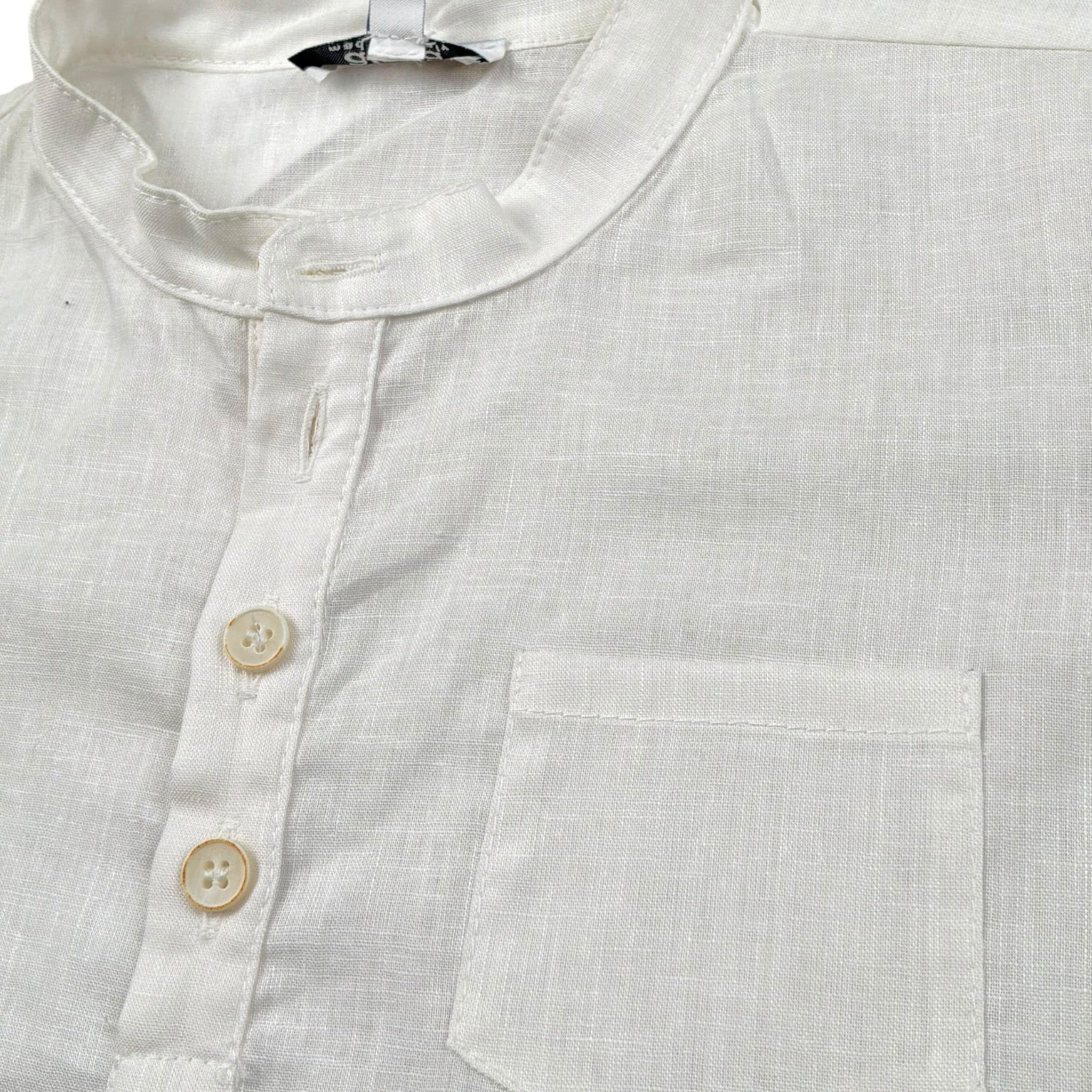 Aletta Camicia Mezza Manica Tinta Unita per Neonato R22754 PANNA ALETTA 