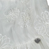 Alice Pi Abito Cerimonia Tinta Unita con Tulle per Bambina 2209 BIANCO ALICE PI 