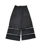 Alice Pi Pantalone Tinta Unita Modello A Palazzo per Bambina 2417 NERO ALICE PI 