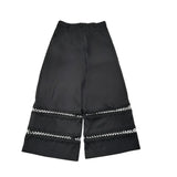Alice Pi Pantalone Tinta Unita Modello A Palazzo per Bambina 2417 NERO ALICE PI 