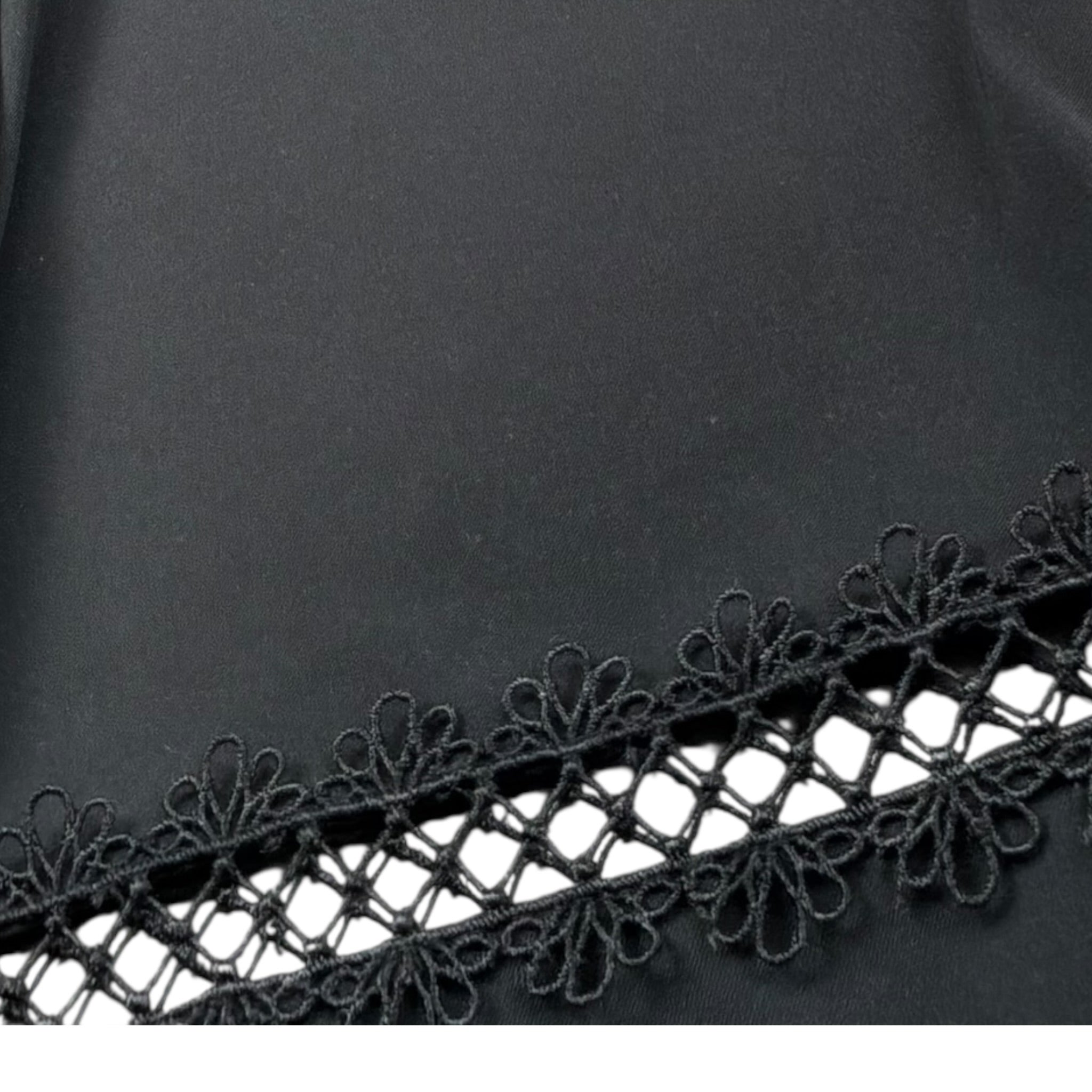Alice Pi Pantalone Tinta Unita Modello A Palazzo per Bambina 2423 NERO ALICE PI 