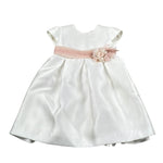 Amaya Abito Mezza Manica tinta unita con Tulle Bianco per Bambina 591014 BIANCO AMAYA 