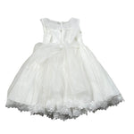 Amaya Abito Giromanica tinta unita con Tulle Bianco per Neonata 591419 BIANCO AMAYA 