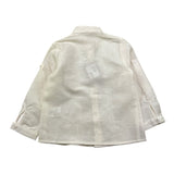 Amaya Camicia Manica Lunga Tinta Unita con Colletto Coreano per Bambino 593300 PANNA AMAYA 