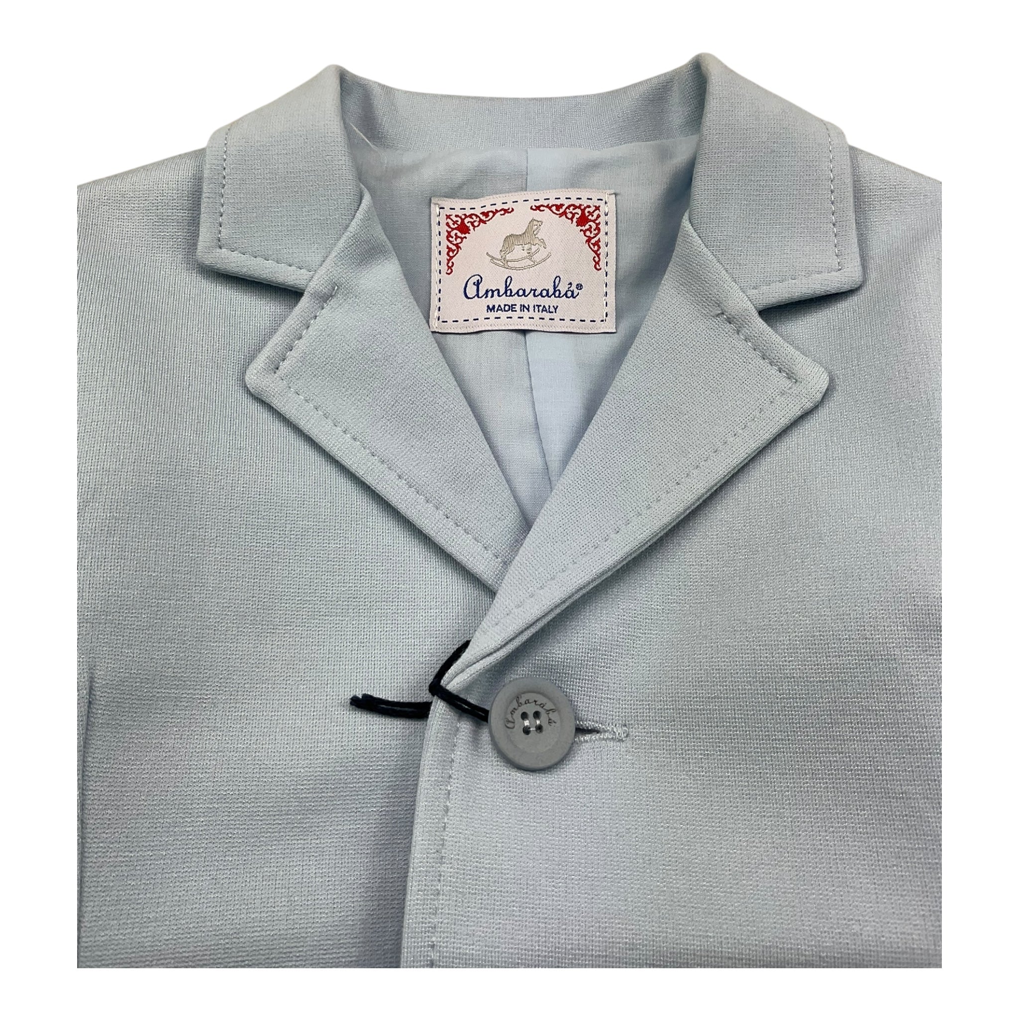 Ambaraba Giacca Tinta Unita con Papillon per Neonato FM36199 AZZURRO AMBARABA 