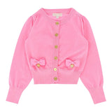 Angel'S Face Cardigan Tinta Unita con Fiocchi per Bambina NICOLETTE ROSA ANGEL'S FACE 