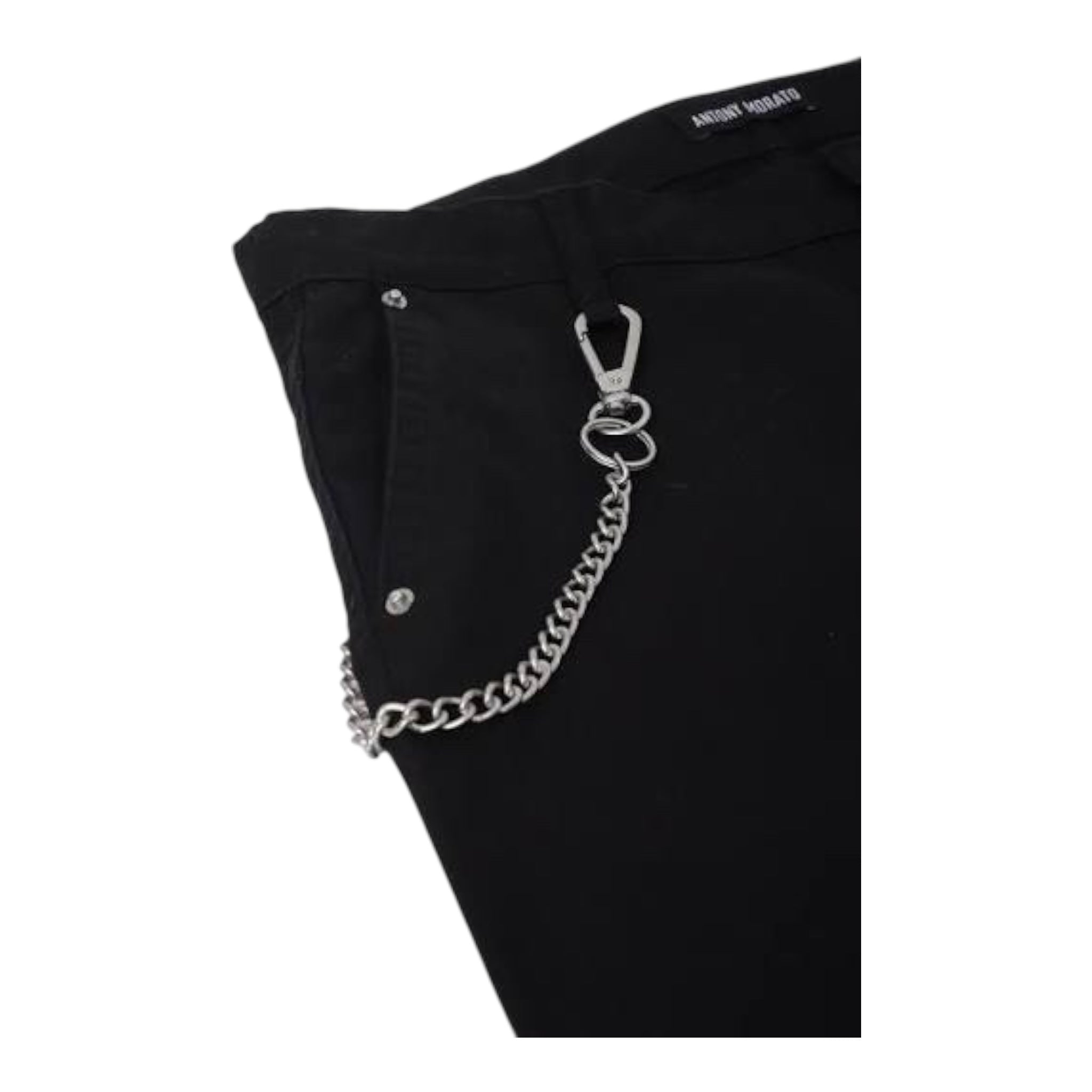 Antony Morato Pantalone Tinta Unita con Girovita Regolabile per Bambino MKTR00228 NERO ANTONY MORATO 