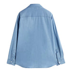 Aspesi Camicia Tinta Unita In Denim per Bambino S24008CLJ0043 AZZURRO ASPESI 