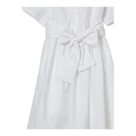 Aspesi Abito Mezza Manica Tinta Unita per Bambina S25012VMC0068X BIANCO ASPESI 