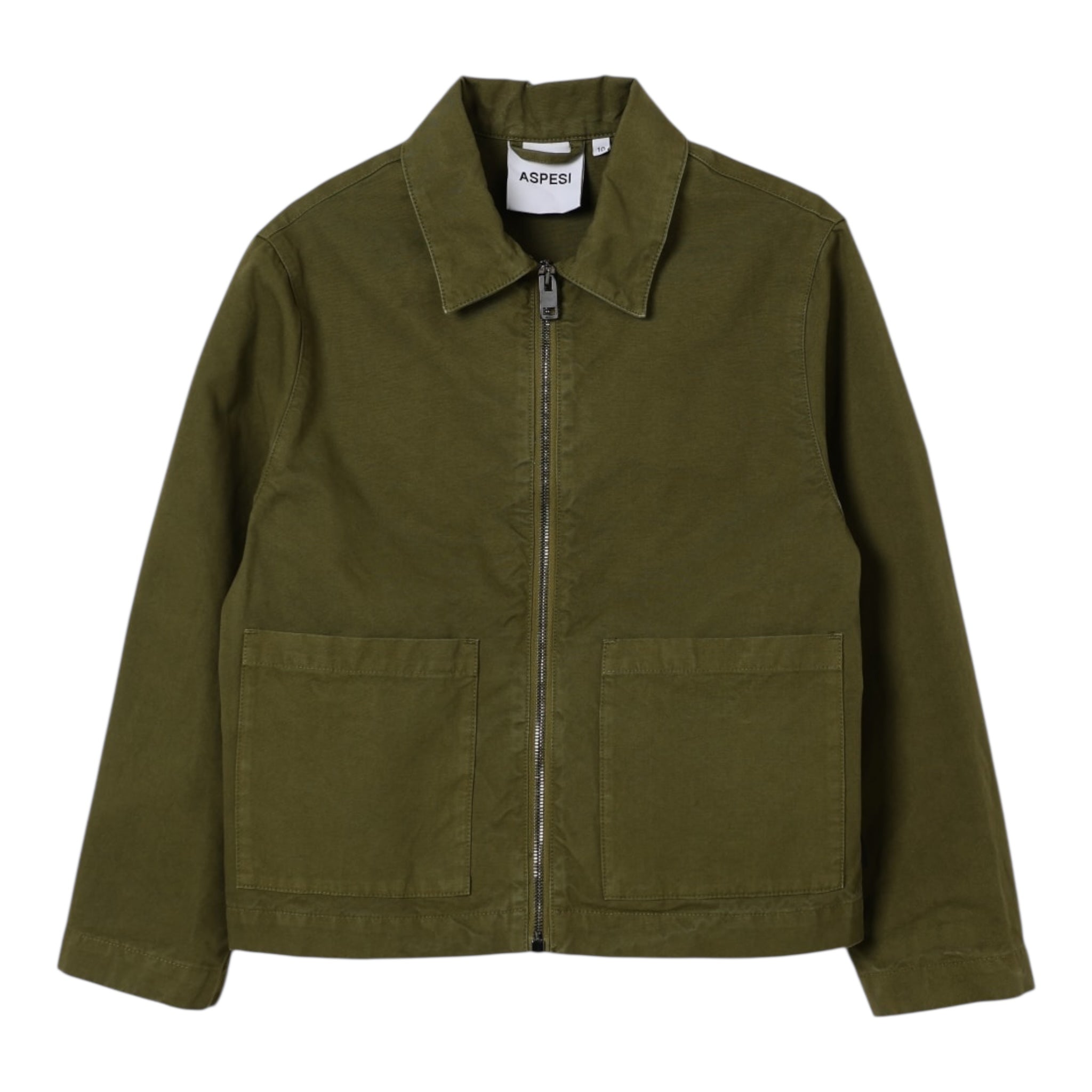 Aspesi Giubbino Tinta Unita con Zip per Bambino S25019GRC6066 VERDE ASPESI 