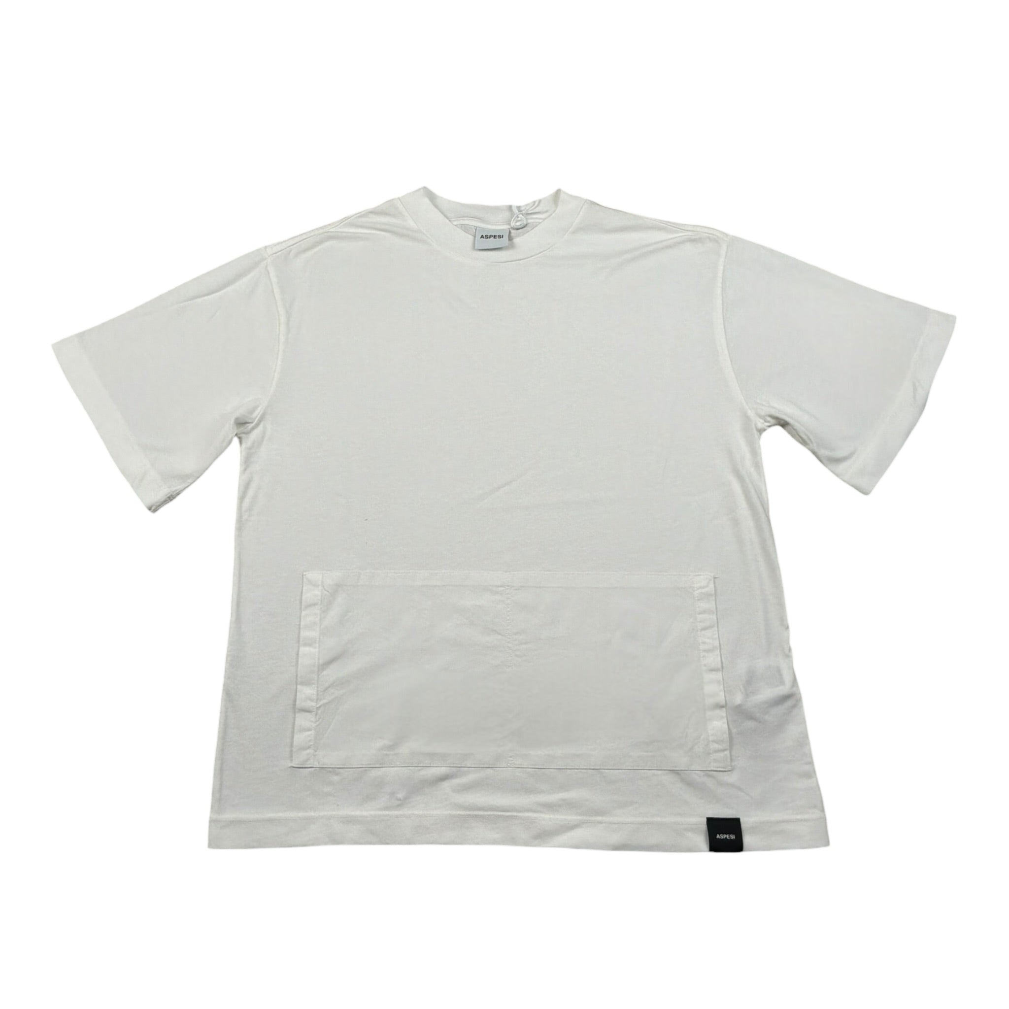 Aspesi T-Shirt Girocollo Tinta Unita  per Bambino S25038TSM7038X BIANCO ASPESI 