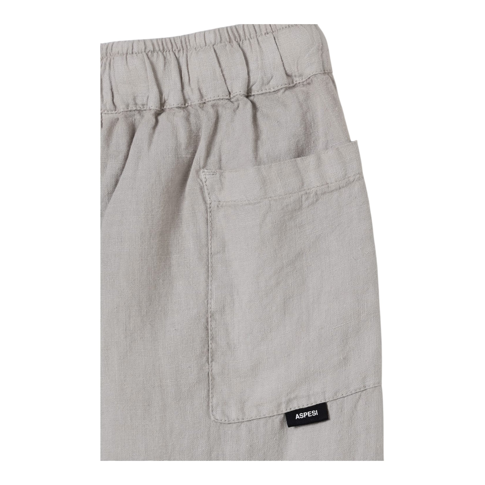 Aspesi Pantalone Tinta Unita con Elastico In Vita per Bambino S25078PLL6000 GRIGIO ASPESI 
