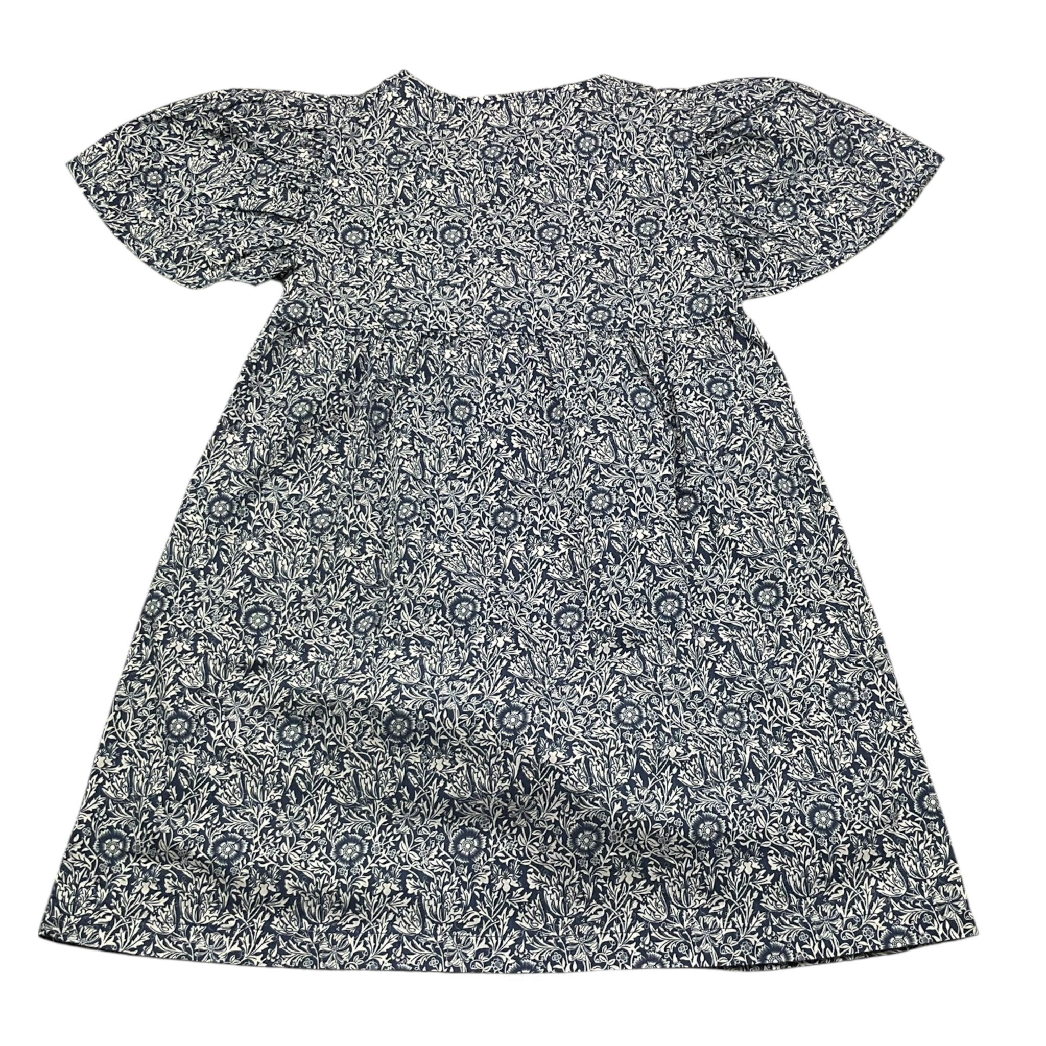 Babe & Tess Abito Mezza Manica Tinta Unita con Fantasia per Bambina 01518050 BLU BABE & TESS 