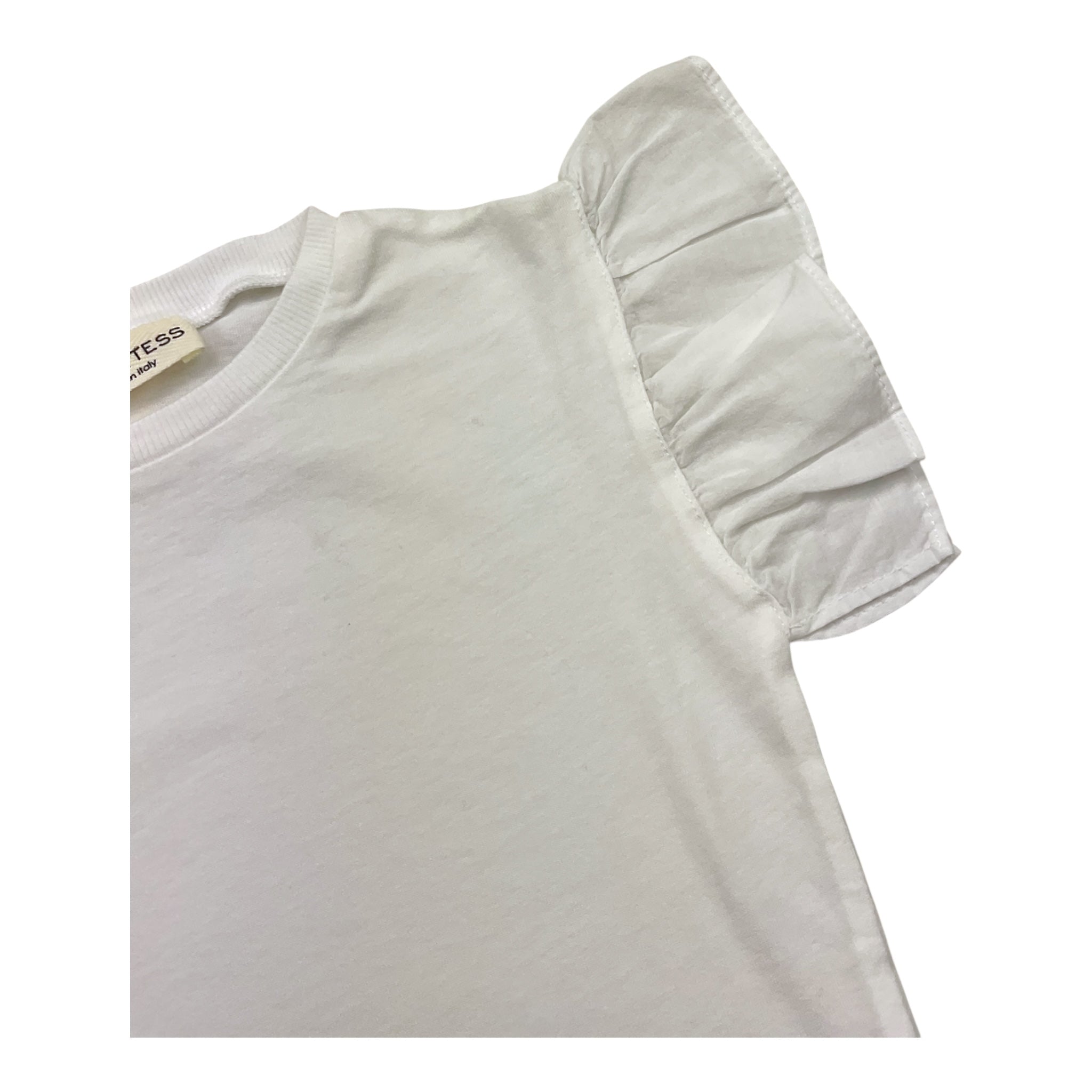Babe & Tess T-Shirt Girocollo Tinta Unita per Bambina 21518124 BIANCO BABE & TESS 