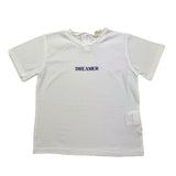 Babe & Tess T-Shirt Girocollo Tinta Unita con Stampa per Neonata 21518140N BIANCO BABE & TESS 