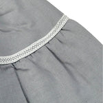 Babidu Abito Tinta Unita con Fiocco per Bambina 91405J GRIGIO BABIDU 
