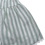 Babidu Completo 2 Pezzi Camicia-Coulotte Fantasia A Righe per Neonata 93409 VERDE BABIDU 