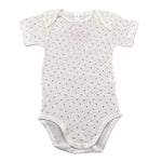 Babyvip Body Tinta Unita con Microfantasia per Neonata J1694 PANNA BABYVIP 