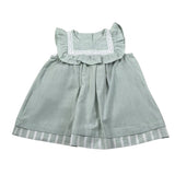 Babyvip Abito Tinta Unita con Ricami per Neonata T1351 VERDE BABYVIP 