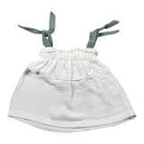 Babyvip Top Tinta Unita con Bretelle per Neonata T1533 BIANCO BABYVIP 