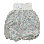 Babyvip Pagliaccetto Tinta Unita con Fantasia Fiori per Neonata T2820 BIANCO BABYVIP 