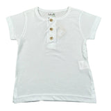 Babyvip T-Shirt Tinta Unita con Bottoni per Neonato T7157 BIANCO BABYVIP 