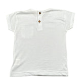 Babyvip T-Shirt Girocollo Tinta Unita con Taschino per Neonato T7708 BIANCO BABYVIP 