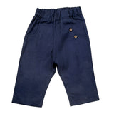 Babyvip Pantalone Tinta Unita con Elastico In Vita per Neonato T7767 BLU BABYVIP 